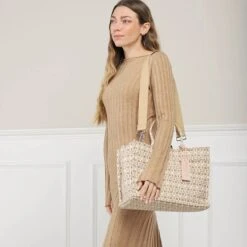 Coccinelle Never Without B.Monogram Mul.Natur/Toast Tote -Modetaschengeschäft A0203548 Coccinelle0 3