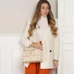 LOVE MOSCHINO Jewel Heart Avorio Satchel -Modetaschengeschäft A0205138 LoveMoschino position 3 1