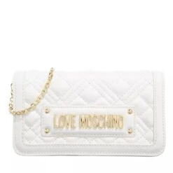 LOVE MOSCHINO Sling Quilted Offwhite Crossbody Bag