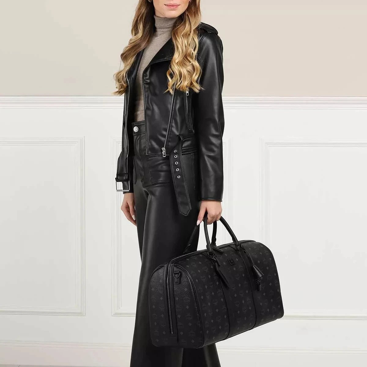 MCM Ottomar Weekender Large Black Weekender 4 MCM Ottomar Weekender Large Black Weekender – Bild 2