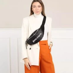 Palm Angels Nylon Fannypack Black White Crossbody Bag -Modetaschengeschäft A0208018 PalmAngels position 2 1