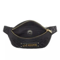 LOVE MOSCHINO Quilted Bag Nero Gürteltasche -Modetaschengeschäft A0208653 PACKSHOT INSIDE