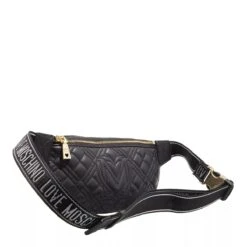LOVE MOSCHINO Quilted Bag Nero Gürteltasche -Modetaschengeschäft A0208653 PACKSHOT SIDEBACK