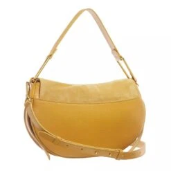 Coccinelle Magie Suede Bim Citronella Citrone Hobo Bag -Modetaschengeschäft A0211320 PDP 7
