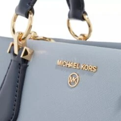 MICHAEL Michael Kors Medium Satchel Navy White Satchel -Modetaschengeschäft A0211957 MichaelMichaelKors position 5