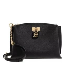 MICHAEL Michael Kors Ruby Medium Messenger Black Crossbody Bag