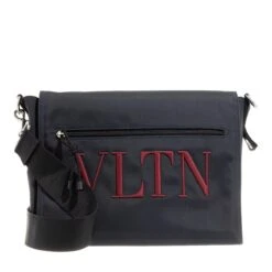 Valentino Garavani VLTN Nylon Messenger Bag Black Messenger Bag