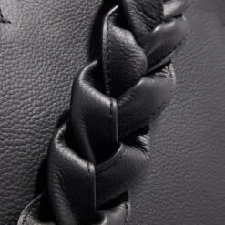 Coccinelle Boheme Grana Double Noir Brule Tote -Modetaschengeschäft A0212955 PACKSHOT DETAIL