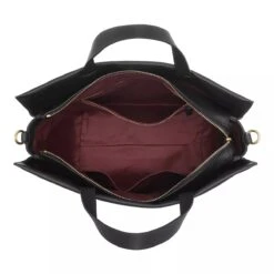 Coccinelle Boheme Grana Double Noir Brule Tote -Modetaschengeschäft A0212955 PDP 19