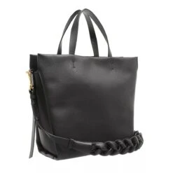 Coccinelle Boheme Grana Double Noir Brule Tote -Modetaschengeschäft A0212955 PDP 7