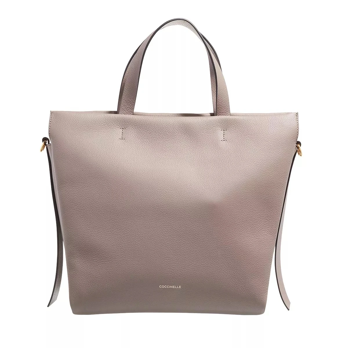 Coccinelle Boheme Grana Double Warm Taupe Coffee Tote 3 Coccinelle Boheme Grana Double Warm Taupe Coffee Tote