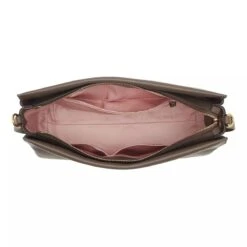 Coccinelle Boheme Grana Double Coffee Pulp Pink Crossbody Bag -Modetaschengeschäft A0212960 PDP 19