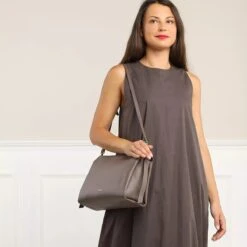 Coccinelle Boheme Grana Double Coffee Pulp Pink Crossbody Bag -Modetaschengeschäft A0212960 PDP 3