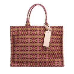 Coccinelle Never Without Bag Monogram Multi Pulp Pink Tote