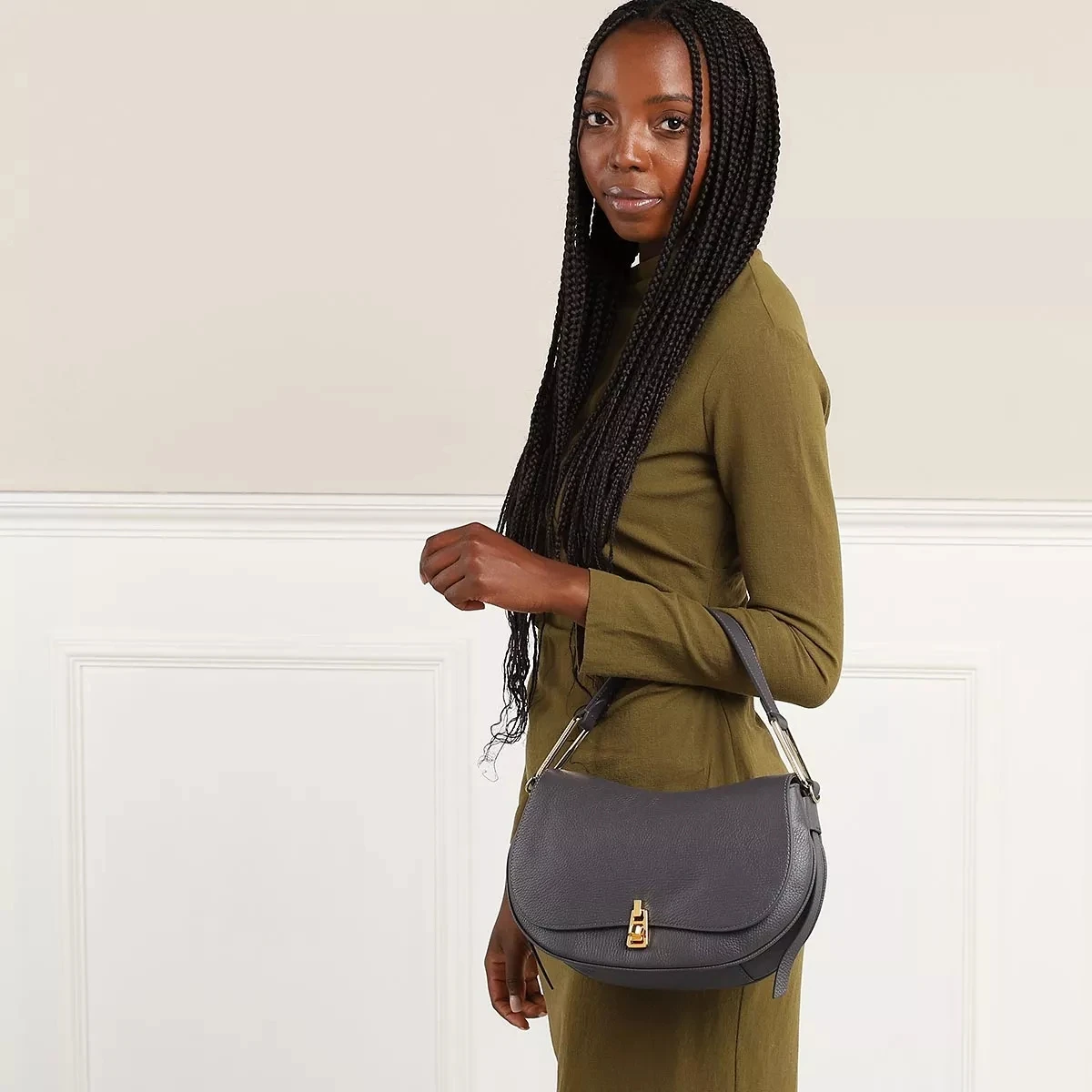 Coccinelle Magie Soft Ardesia Satchel 4 Coccinelle Magie Soft Ardesia Satchel – Bild 2