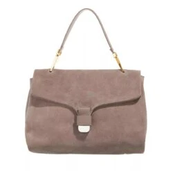Coccinelle Ofirenze Suede Warm Taupe Satchel