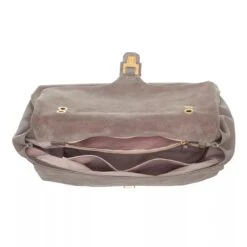 Coccinelle Ofirenze Suede Warm Taupe Satchel -Modetaschengeschäft A0213070 PACKSHOT INSIDE