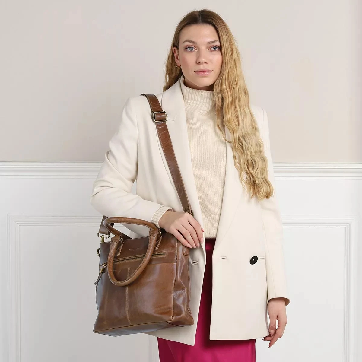 Porto Brown Tote 4 Porto Brown Tote – Bild 2