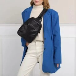 Porto Black Rucksack -Modetaschengeschäft A0213286 Micmacbags position 3