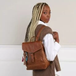 Friendship Brown Rucksack -Modetaschengeschäft A0213296 Micmacbags position 2