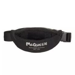 Alexander McQueen Graffiti Belt Bag Black / Off White Gürteltasche 11 Alexander McQueen Graffiti Belt Bag Black / Off White Gürteltasche -Modetaschengeschäft A0215874 AlexanderMcQueen position 5