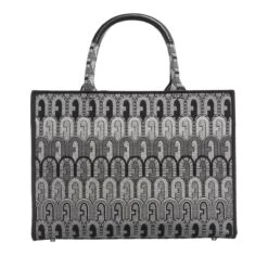Furla Opportunity S Tote - Tessuto Jacquard Arco E Toni Grigio Tote