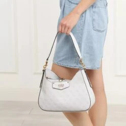 Guess Eco Brenton Hobo Stone Logo Hobo Bag 10 Guess Eco Brenton Hobo Stone Logo Hobo Bag -Modetaschengeschäft A0219642 PDP 3