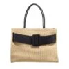 Bobby Co Soft Canvas Natural Black Shopper -Modetaschengeschäft A0221062 PDP 1