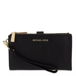 MICHAEL Michael Kors Jet Set Double Zip Wristlet Black Wristlet