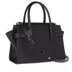 MICHAEL Michael Kors Small Flap Satchel Black Tote -Modetaschengeschäft a0127506 michael kors 2