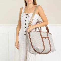 MICHAEL Michael Kors Large Tote Vanilla/Acrn Shopper -Modetaschengeschäft a0135758 michael kors 119