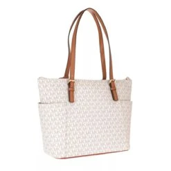 MICHAEL Michael Kors Jet Set Top-Zip Tote Vanilla/Acrn Shopper -Modetaschengeschäft a0136274 michael kors 2
