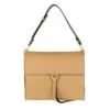 Coccinelle Handbag Double Grainy Leather Warm Beige/Noir Satchel -Modetaschengeschäft a0146748 coccinelle 1