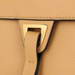 Coccinelle Handbag Double Grainy Leather Warm Beige/Noir Satchel 12 Coccinelle Handbag Double Grainy Leather Warm Beige/Noir Satchel -Modetaschengeschäft a0146748 coccinelle 5