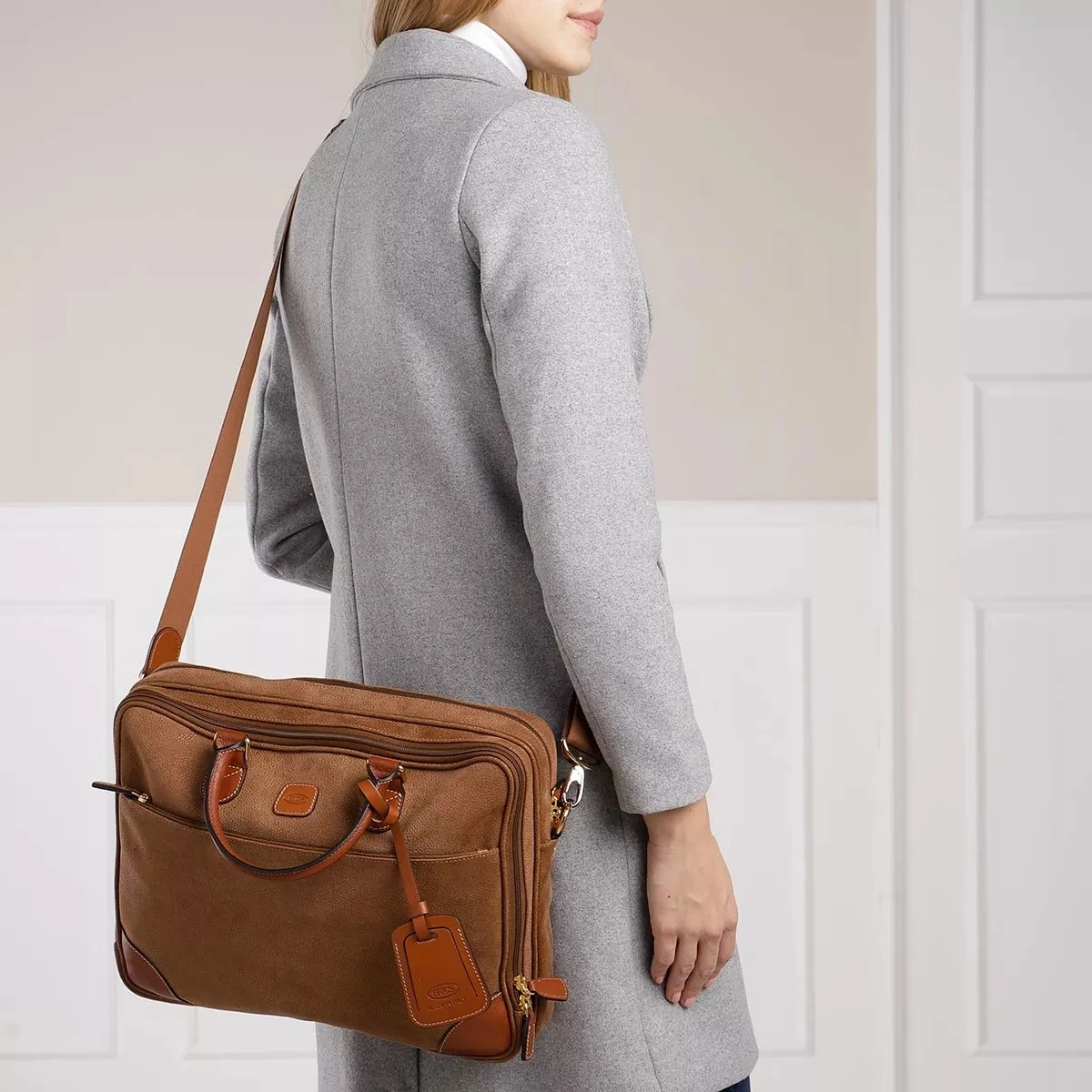 Bric's Life Workbag Camel Businesstasche 4 Bric's Life Workbag Camel Businesstasche – Bild 2