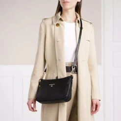 MICHAEL Michael Kors Jet Set Charm Medium Top-Zip Pochette Crossbody Black Satchel -Modetaschengeschäft a0152219 michael kors 2